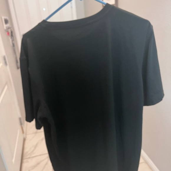 BLACK Men’s T Shirt Script Writing Comfort Streetwear Casual Modern Men’s Large - Picture 3 of 4